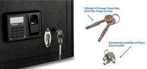 Viking Security  VS-14BL Top Opening Biometric Safe 1