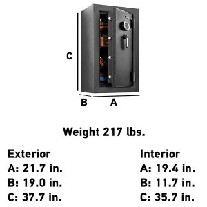 SentrySafe EF4738E measurements